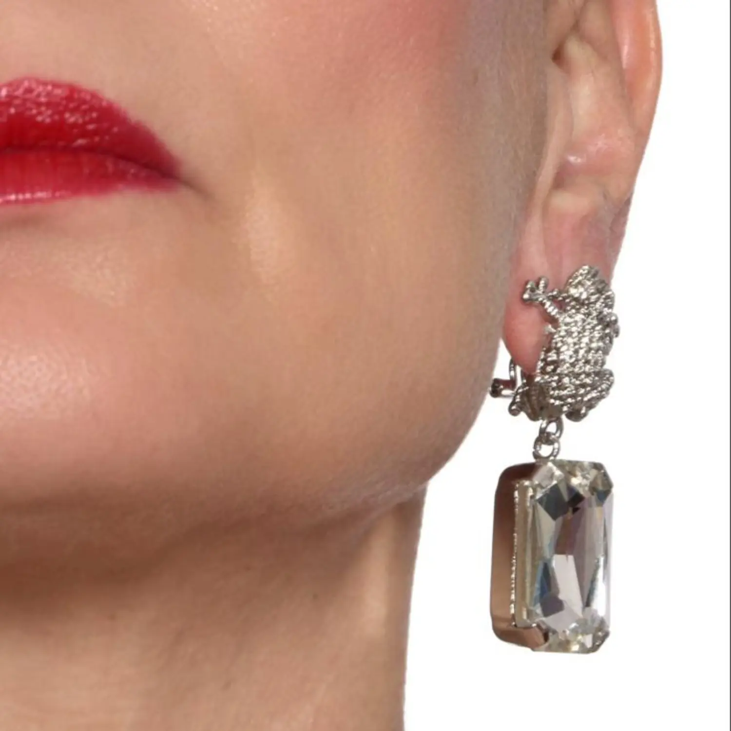 Orecchini Armonia color Argento con motivo Rana - immagine 3