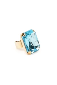 Anello Celeste con Cristallo Aqua Azzurra