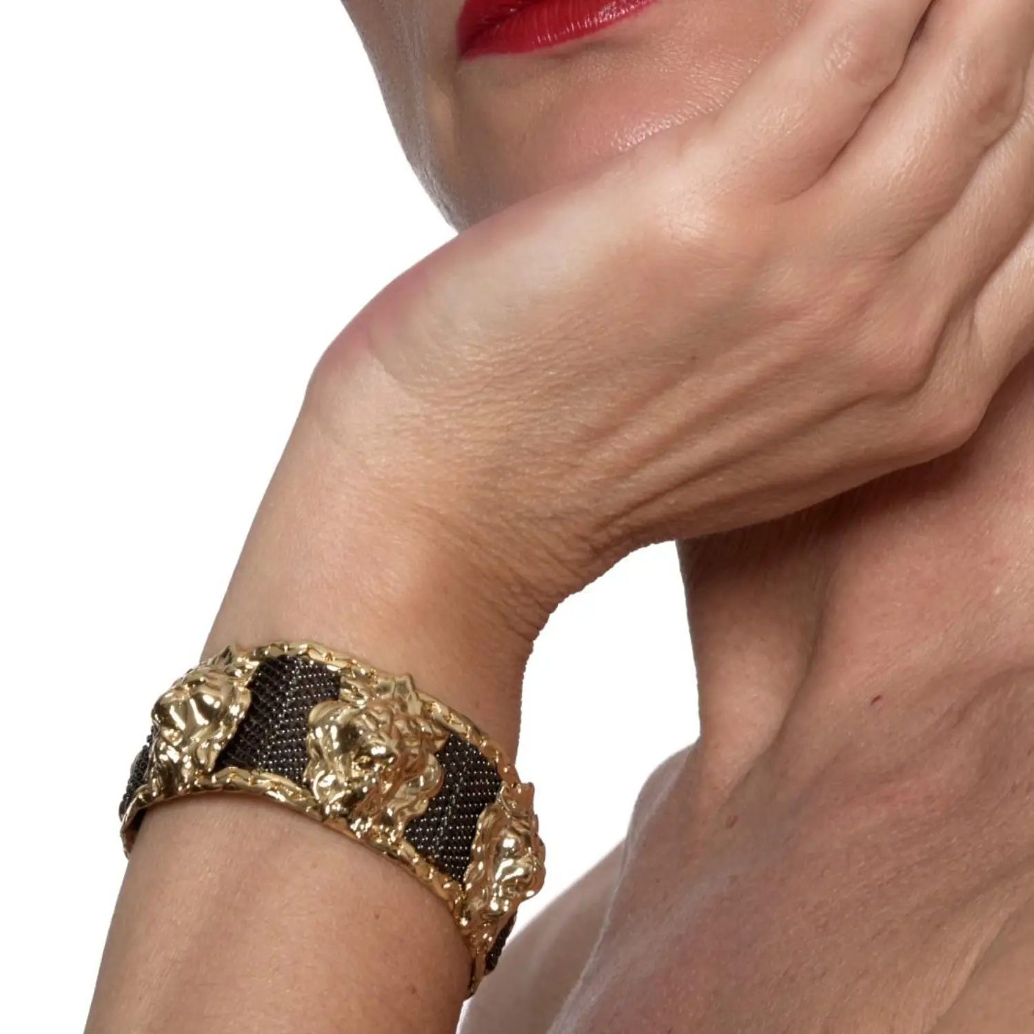 Bracciale Heritage con Testa di Leoni - immagine 3