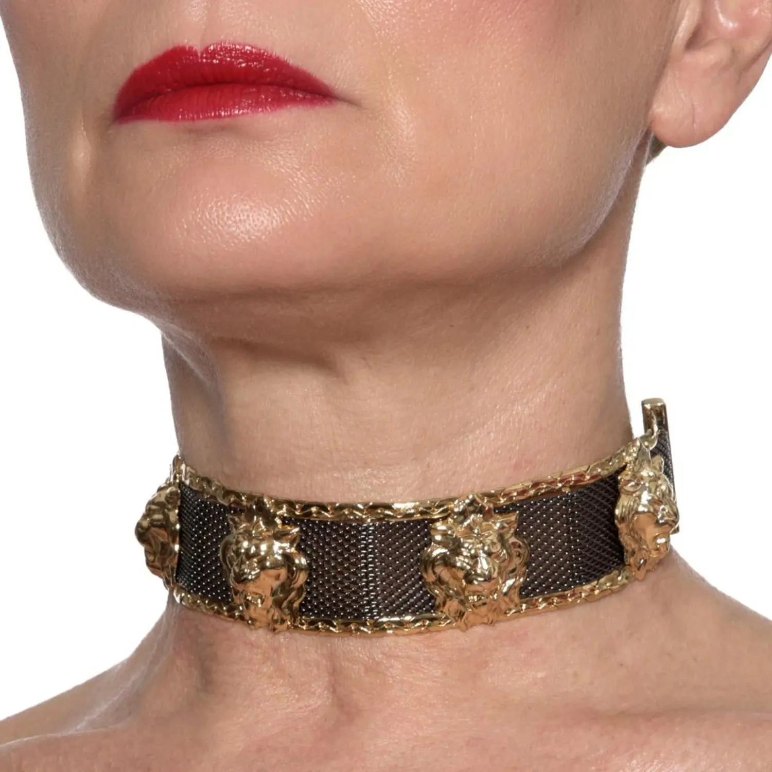 Choker Heritage con le Teste di Leoni - immagine 3