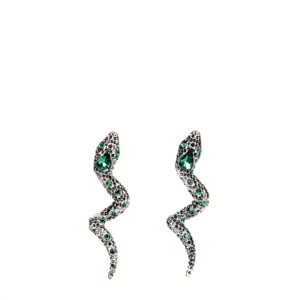 Orecchini Moire con Cristalli color Verde