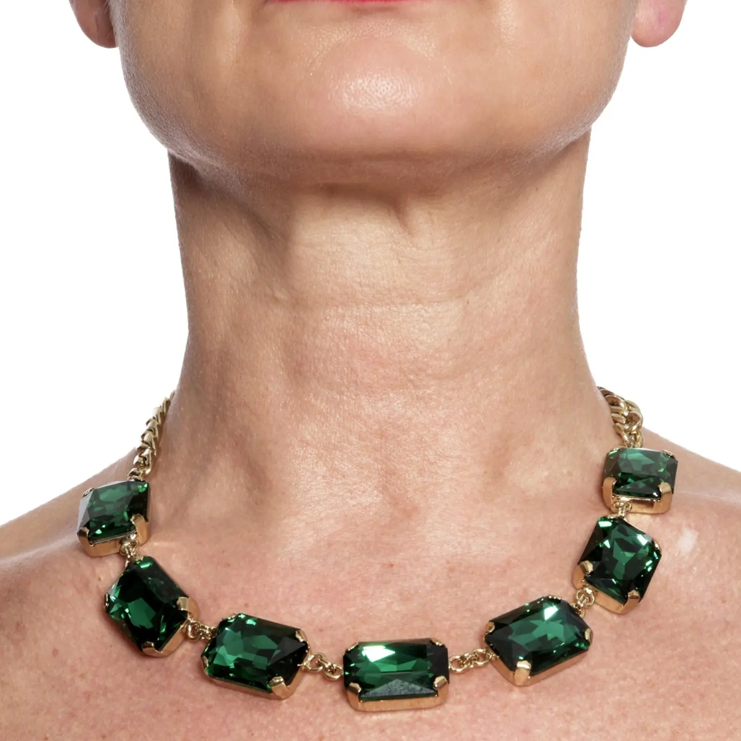 Collana Pax con Cristalli color Verde - immagine 2