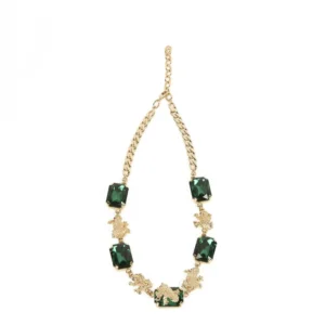 Collana Pax con Cristalli color Verde con motivo Rane