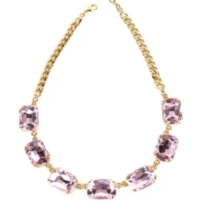 Collana Pax con Cristalli Rosa