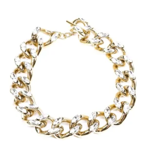 Collana Uni Oro con Cristalli