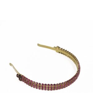 Cerchietto Luce di Cristallo color Rosa