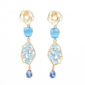 Orecchini Giunone color Azzurro