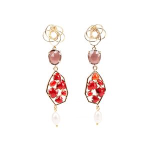 Orecchini Giunone color Rosso